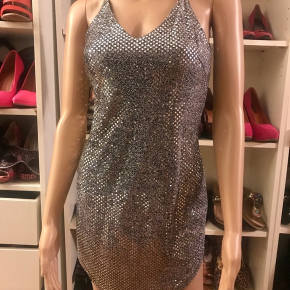 Lemon Mini Shiny Dress - Picture 2 of 16